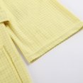 thumbnail image 3 of HNMKIU Plus Size Pajamas Unisex Pocket Breathable Knee Length Bathrobe Splicing Soft Sleepwear SPA Robe, 3 of 4