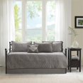 thumbnail image 4 of Madison Park Quebec 6 Piece Reversible Daybed Cover Set, Dark Grey, 4 of 15