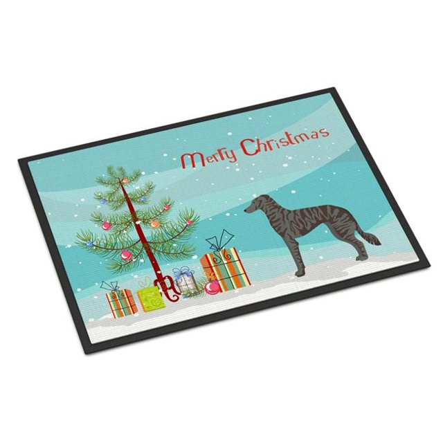 Caroline's Treasures CK3849MAT Tapis d'Intérieur Ou d'Extérieur 18 x 27 Po pour Sapin de Noël Longdog
