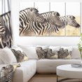 thumbnail image 1 of Zebras in A Row in Grassland - African Wall Art Print, 1 of 3