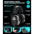 thumbnail image 4 of ZOHAN EM042 AM/FM Radio Headphone with Digital Display, 25dB NRR Ear Protection Noise Reduction Earmuffs, 4 of 7