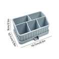 thumbnail image 3 of EGNMCR Bacs de Rangement, Conteneurs de Rangement Silicone Brosse à Dents Dentifrice Boîte de Rangement Rack Salle de Bain Étagère de Rangement Ensemble de Lavage Salle de Bain Produit de Beauté Boîte de Rangement Silicone, 3 of 6