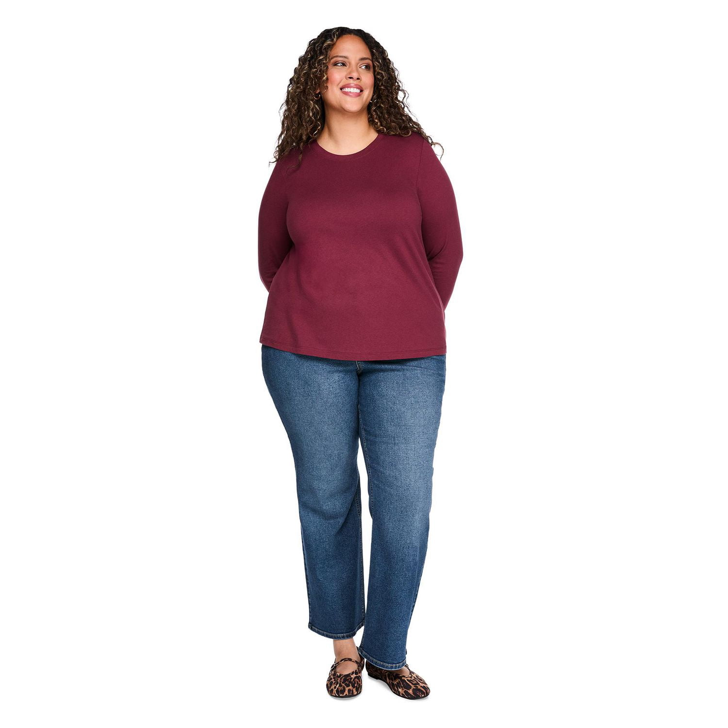 T-shirt à manches longues Lane Bryant Plus pour femmes