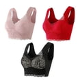 thumbnail image 2 of Timegard Plus Size Bras for Women Full-Coverage High Support Lace Wireless Comfortable Everyday Bras, 2 of 4