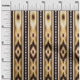 thumbnail image 1 of oneOone Soie Tabby Rayure & Tissu Imprimé Géométrique Ikat 1 Yard 42 Inch Wide, 1 of 4