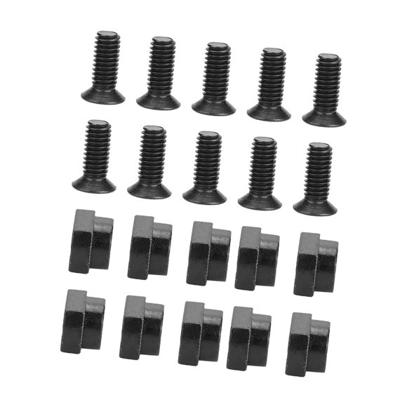 M Lok Nut,10PCS Durable Pure Steel M Lok Screw & Nut Replacement Set for Rail Sections