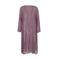 thumbnail image 5 of TopLLC Womens Summer Dresses Ensemble Deux Pièces à Imprimé Floral Flowy Chiffon Dress Grande Taille Col Rond Sans Manches Dress Invité de Mariage, 5 of 5