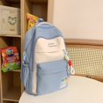 thumbnail image 2 of Junior High School Student Backpack 3-6 Grades Contrast Backpack for Primary School Students and Female Campus, 2 of 5