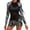 Black, variant on Women'S New Swimsuit Conservative Split Surfing Suit Swimwears Rash Guards S