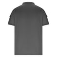 thumbnail image 4 of Fridja Gym Chemises pour Hommes Été Amusant Couleur Unie Col Rabattu Manches Courtes Performance Imprimé Chemise Boutonnée Décontractée de Jeu de Quilles pour la Saint-Valentin (Gris, TG), 4 of 5