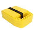 thumbnail image 1 of 4 Pcs Coussinet de Prise pour VR Empêcher les Vérins de s'Enfoncer Antidérapant Résistant aux Intempéries Bloc de Prise de Nivellement pour Caravane Roulotte Remorque Jaune, 1 of 14