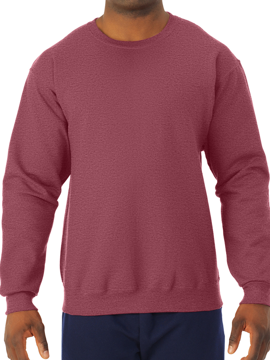 Jerzees Men's Fleece Sweatshirt, Vintage Heather Red, Small