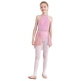 thumbnail image 1 of Yartina Robe de Danse Ballet Sans Manches pour Filles, Robe Justaucorps Moderne Contemporaine Rose Foncé 10, 1 of 7