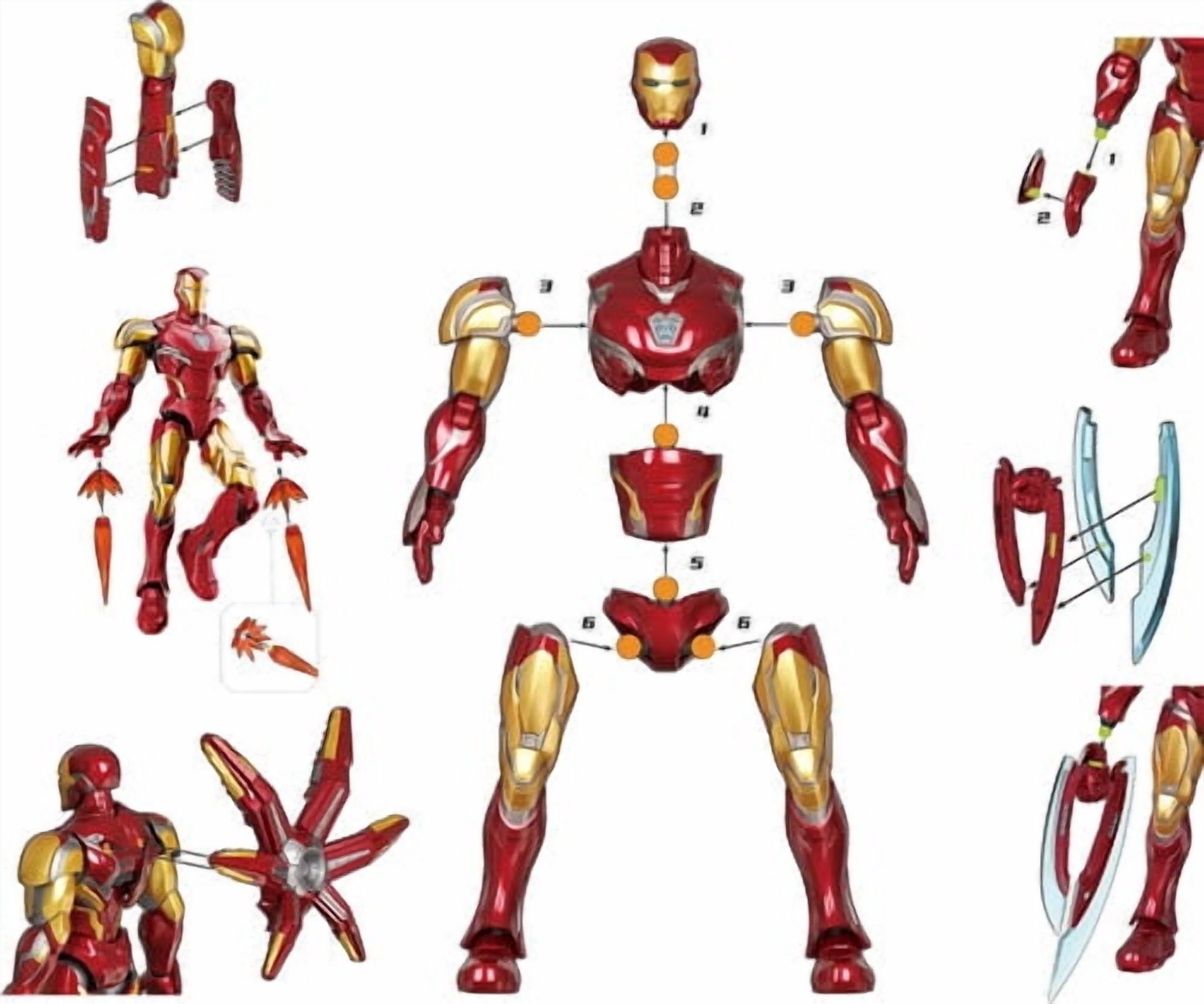 Blokees Marvel Infinity Saga Classe Champion 01 Iron Man MK85, Maquette à Construire, 14 ans+