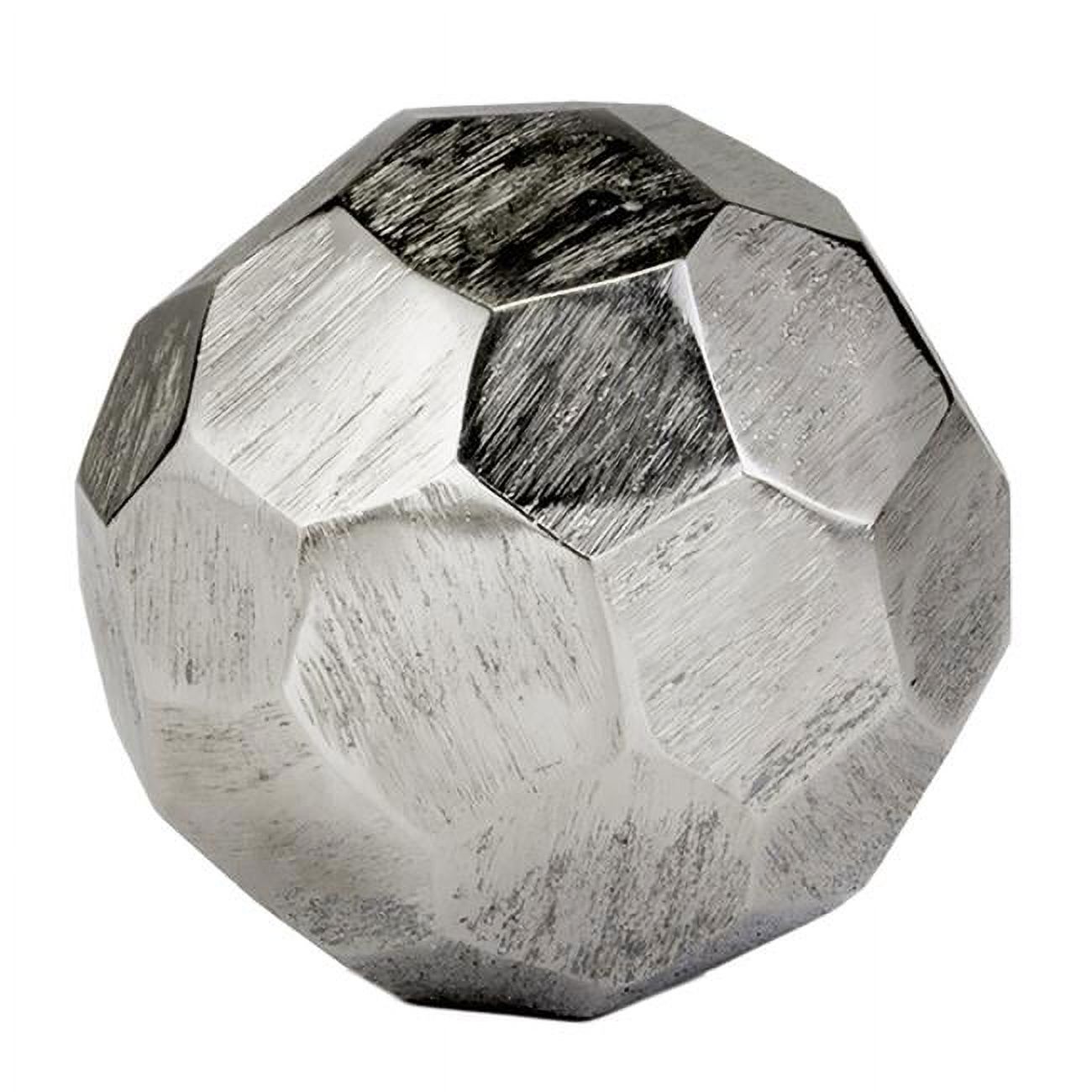 Modern Day Accents 3618 Facetado Sphere, Silver