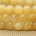 thumbnail image 3 of Bracelet Extensible Unisexe en Perles Rondes 8 mm en Jade Jaune Naturel, 3 of 5