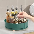 thumbnail image 1 of Pisexur 360 Degree Rotating Storage Tray Cosmetics Perfume And Condiment Bag Organizer Large Capacity Cosmetics Desktop Storage Tray Green, 1 of 7