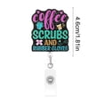thumbnail image 3 of EGNMCR Home Decor, Room Decor, Wall Decor Automatic Retractable Badge Clip P lastic badge clip, 3 of 6