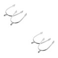 thumbnail image 2 of maskred Cheval en Alliage de Zinc Cheval Équestre Fiable pour les Hommes Argent 2Set, 2 of 6