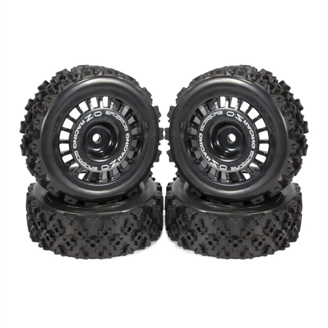 Baohd RCGOFOLLOW Jantes de Roue Pneu Résistant à l'Usure pour Véhicules Rc 1/10 TT02 TT01 XV01 PTG-2 DF-03 WR8 TYPE2