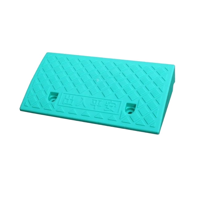 kurtrusly Non-slip Portable Curb Ramp Wheelchair Threshold Ramp Kerb Ramp Sturdy and Durable Green 7cm
