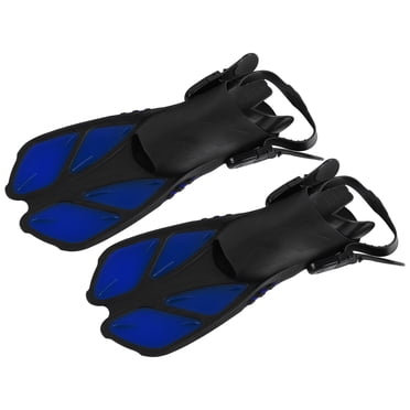 Snorkeling Flippers, 1 Pair Swimming Fins Streamlined Distribution Adjustable  for Snorkeling for Summer Diving MD,M,XL