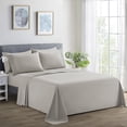 thumbnail image 1 of Marina Decoration Ultra Soft Silky Deep Pocket Solid Rayon from Bamboo Bedding All Season Sheet Set, Taupe Color, 1 of 7