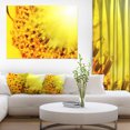thumbnail image 1 of Bright Yellow Sunflower Close Up - Floral Canvas Art Print, 1 of 3