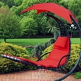 thumbnail image 2 of Sunnydaze Tissu de Remplacement pour Coussin et Parasol pour Chaise Longue Suspendue d'Extérieur, Rouge, 2 of 7