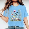 thumbnail image 2 of RKSTN Hauts d'Été pour Femmes Décontractés Coupe Ample Polyvalents T-Shirts Graphiques Mode à Imprimé Floral Respirants Manches Courtes Col Rond T-shirt Blouses, Cadeaux de la Fête des Mères, 2 of 5