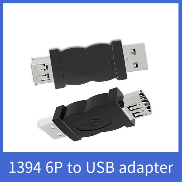 Connecteur USB vers 1394 6P USB vers Firewire Multi-Fonction Portable Pratique Convertisseur USB Mâle vers 1394