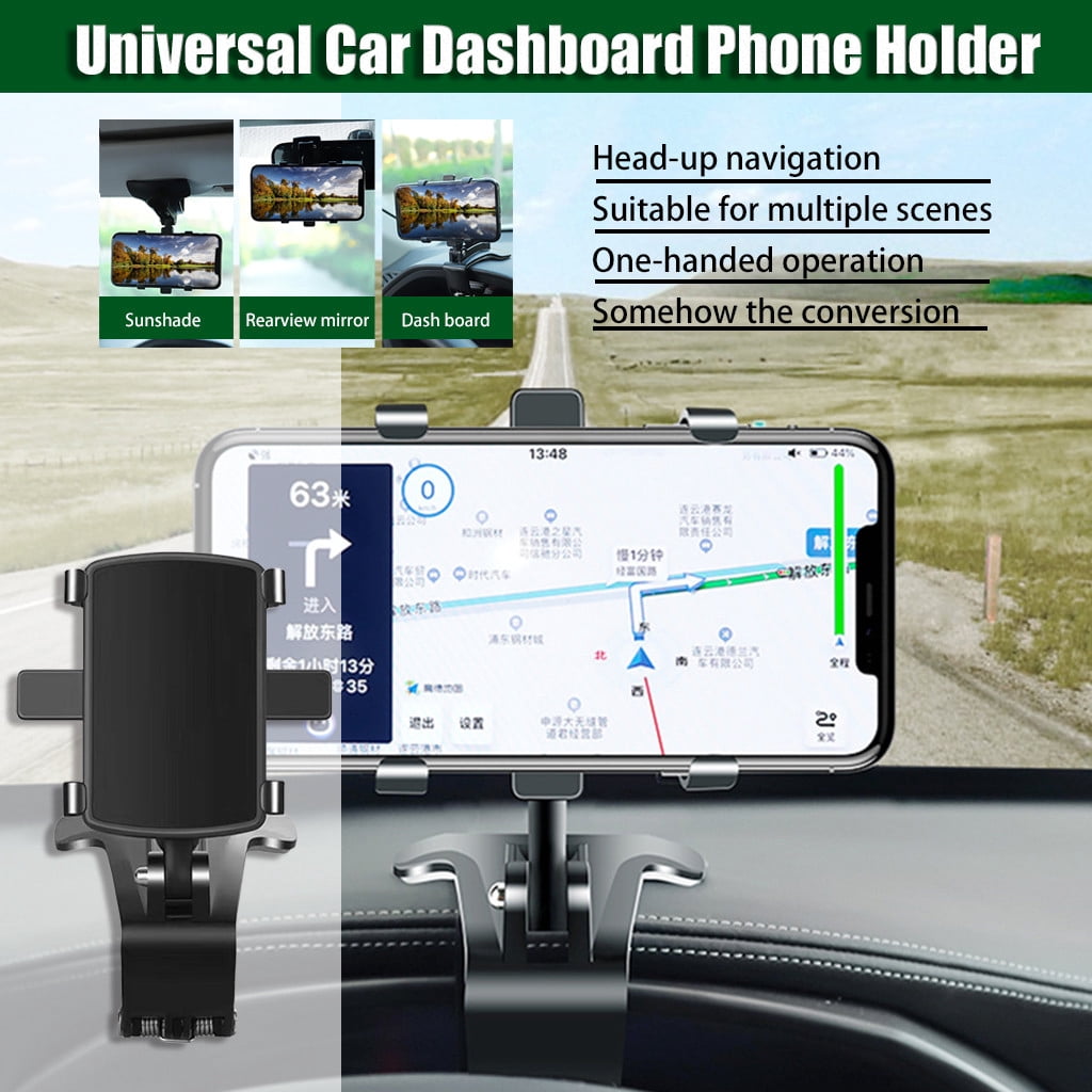 EGNMCR Car Exterior Accessories Universal Car Dashboard 360° Rotation Mobile Phone Stand Mount Bracket Phone Holder