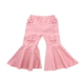 thumbnail image 1 of Baby Girl Spring and Summer Pants Flare Trousers Elastic Waist With Pocket, 1 of 6
