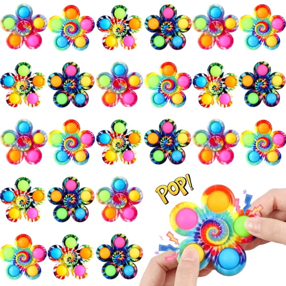 Gigilli 48 Pack Party Favors Fidget Spinners for Kids 4-8 8-12, Easter Basket Goodie Bags Stuffers for Kids 3-5, Egg Fillers Pop Mini Fidget Toys Bulk Classroom Prizes,