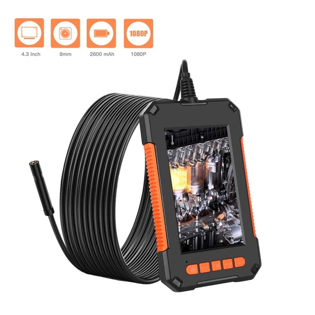 TopLLC Industrial Endoscope Camera 1080P HD 4.3in Screen Borescope Inspection Camera on Clearance