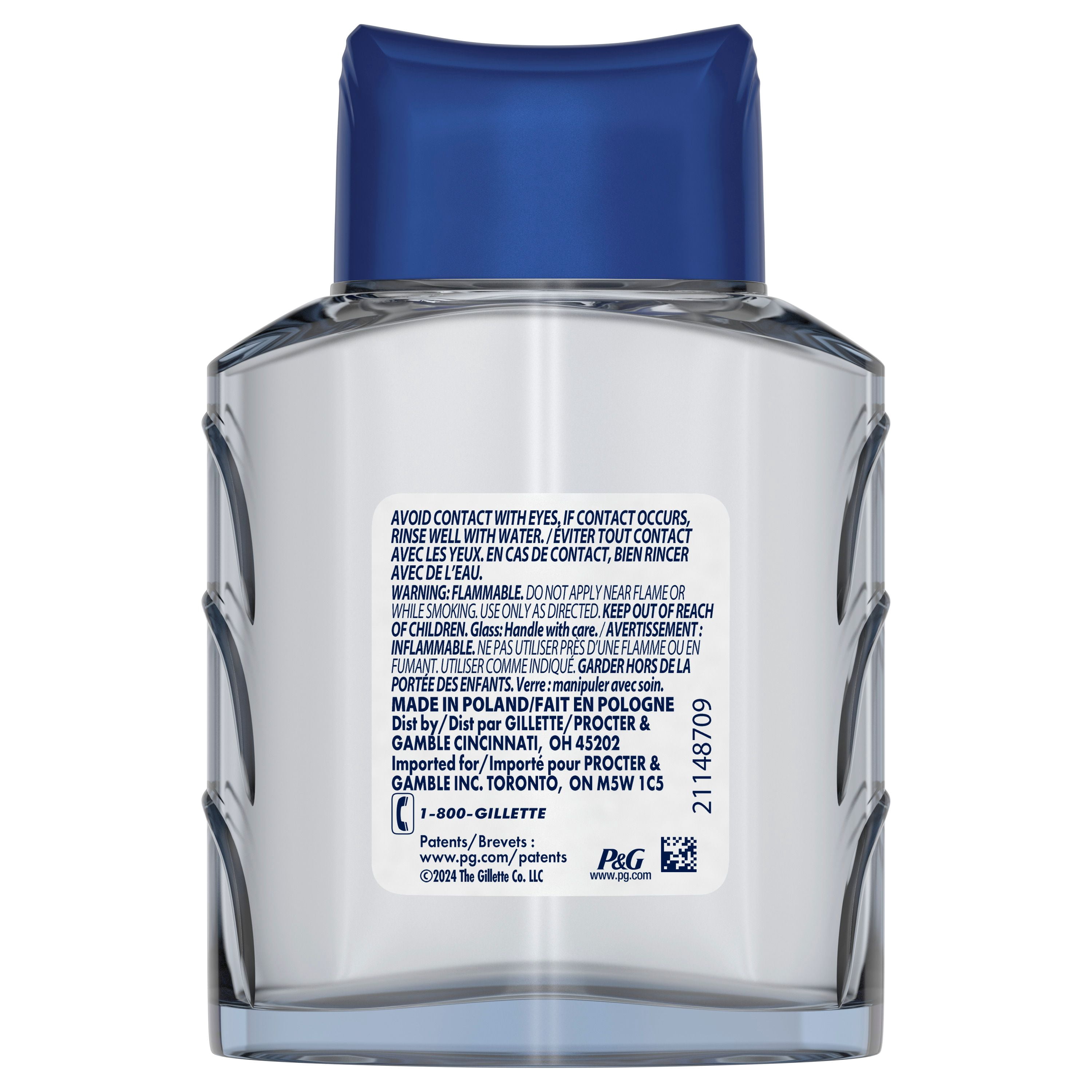 Gillette Series Lotion après-Rasage pour Hommes, Rafraîchit et Hydrate, Parfum Vague Fraîche
