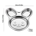 thumbnail image 3 of fheaev Plateau de Repas Compartimenté pour Enfants en Acier Inoxydable Vaisselle pour Bébé pour Manger à la Maison Mignon Plateau de Repas Compartimenté, 3 of 3