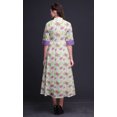 thumbnail image 1 of Bimba Robe Chemise Décontractée à Imprimé Floral pour Femme, Robe Évasée Mi-Mollet de Fête - X-Grand, 1 of 3