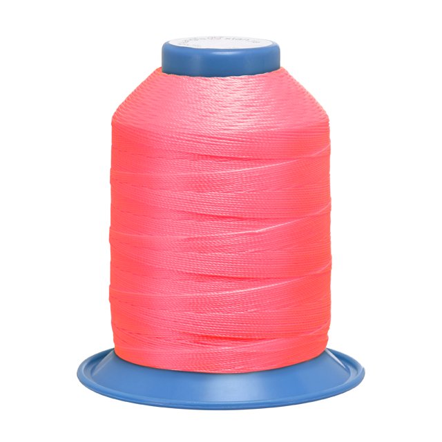 Unique Bargains Fil de Polyester Collé Rose Vif Extra Résistant, 710 Verges