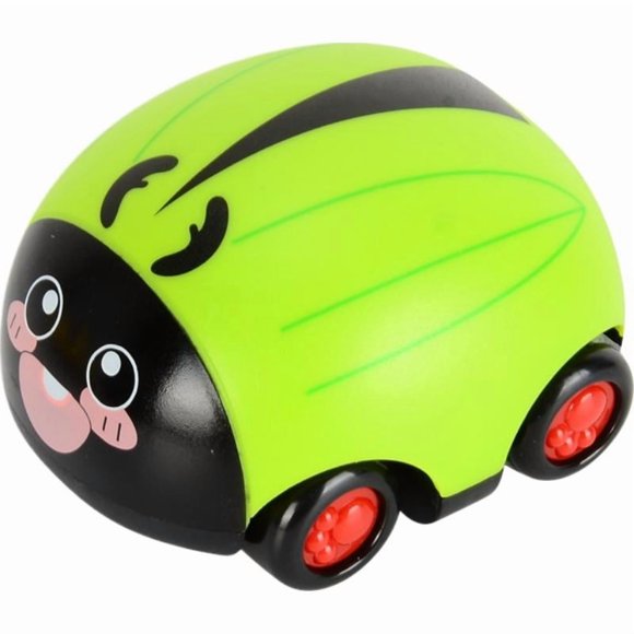 2 Way Return Car Cute Friction Ladybug Toy Forward and Backward Beetle Car Kids Ladybug Friction Toys Shaped Toy Vehicle Decor car toddlers bug Fun back Battery kids kids magnets Cognitive Sty