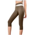 thumbnail image 1 of Birdeem Womens Color Matching Hip Lifting High Waist Exercise Pants Yoga Capris Pants, 1 of 1