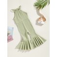 thumbnail image 3 of Faithtur Combinaison Sans Manches pour Bébé Fille, Pantalon Évasé Long d'Été pour Fête Décontractée, 3 of 8