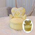 thumbnail image 4 of kurtrusly Chic Jewelry Storage Case for Girls Women Rings Necklace Chair Cream Yellow, 4 of 8
