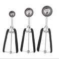 thumbnail image 1 of Fyydes 3PCS Ice Cream Scoop Cookies Scoop Set Stainless Steel Ice Cream Spoon Digger, 1 of 8