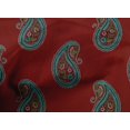 thumbnail image 4 of oneOone Cotton Poplin Fabric Paisley Block Printed Fabric 1 Yard 42 Inch Wide, 4 of 4