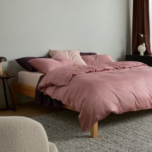 Rénovés Eden Cotton Couverture de couette mauve, rose - Lavable