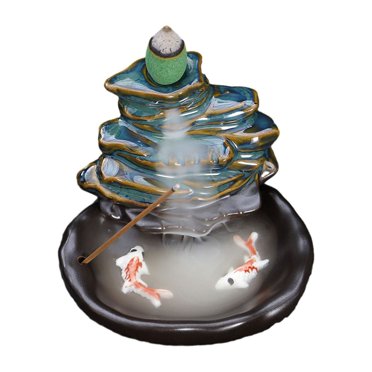 EGNMCR Gadgets de Cuisine, Accessoires de Cuisine Cascades d'Encens, Cônes d'Encens Paysage Magnifique Rétrofriction Encens Métal Ornement d'Aromathérapie Décoration de Maison Yoga Brûleur d'Encens
