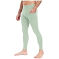 thumbnail image 3 of Sentmoon Yoga Pants Men Mens Compression Pants Men Solid Color Pocket High-Elastic Yoga Pants Control Breathable Warm Running Cycling Sports Fitness Pants for Everyday Wear and Comfortable, 3 of 7