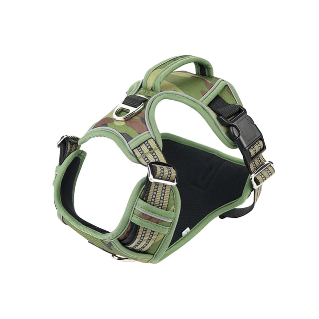 TIMIFIS Harnais pour Chien Laisse pour Animal de Compagnie Chien Chat Trousse Chien Réfléchissant Sangle de Poitrine Chiot Harnais de Marche Extérieur Taille Moyenne Chien - Automne