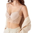 thumbnail image 1 of Bra Womens Low Back Bra Lace Glossy U Shape Backless Bra, 1 of 5